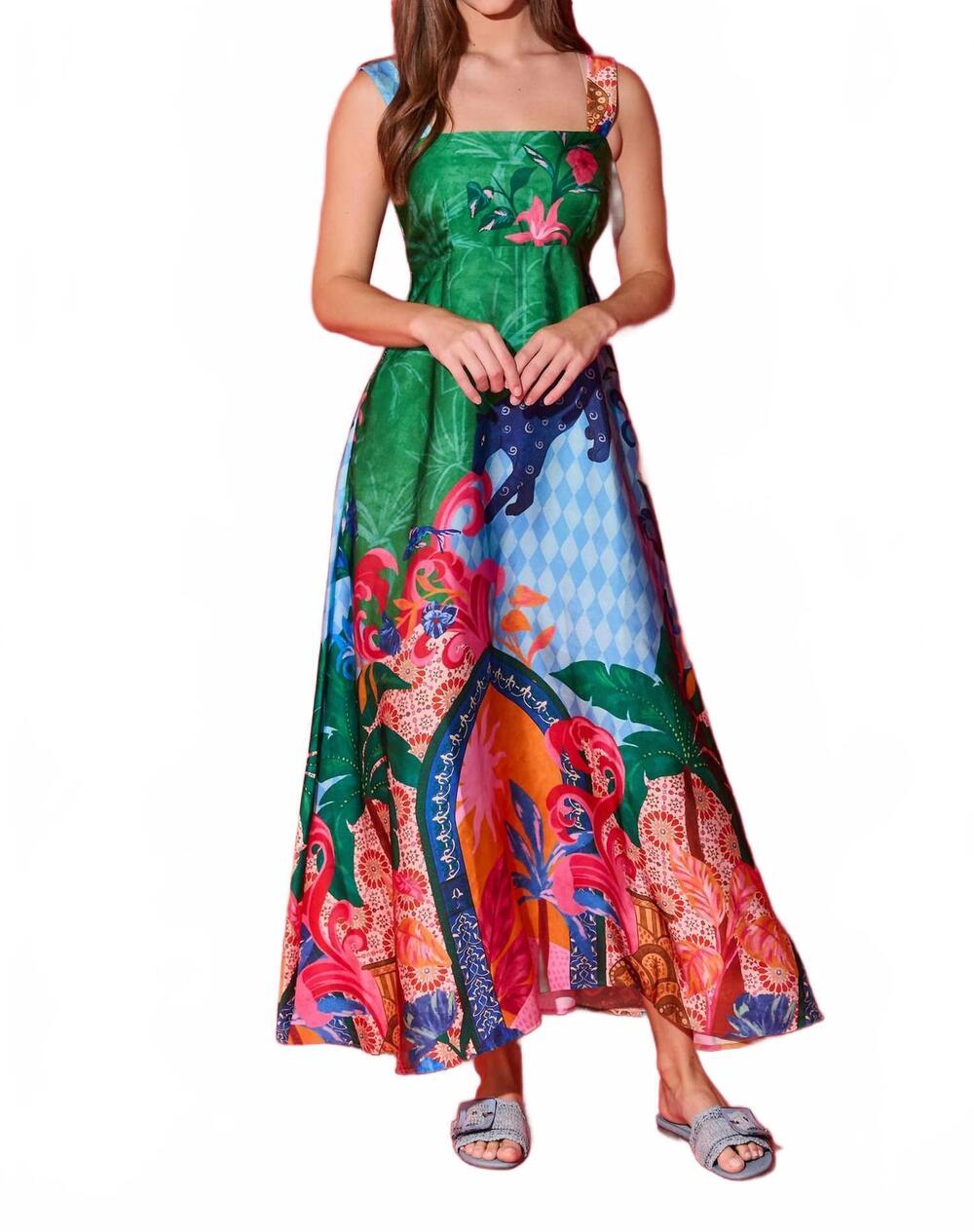 NEW ALDEN ADAIR maria maxi dress in marrakech